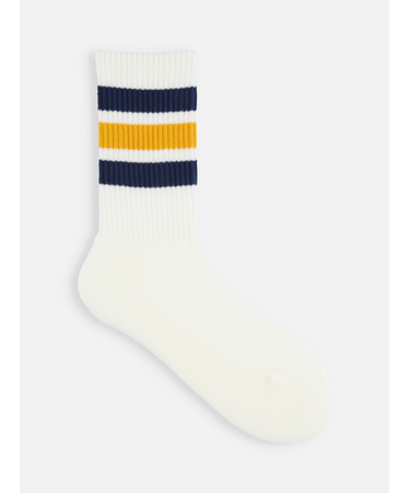 3本ラインミドルパイルソックス