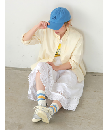 3本ラインミドルパイルソックス