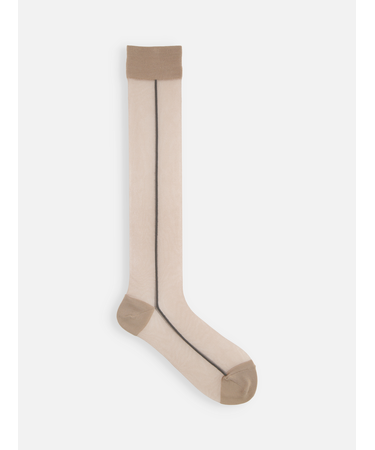 シアーサイドラインハイソックス