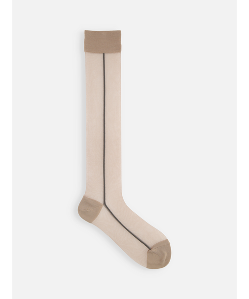 シアーサイドラインハイソックス