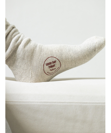 【Tabio MEN】オーガニックコットン　スウェットパイルルーム