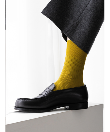 【Tabio MEN】ブライトリブショートソックス