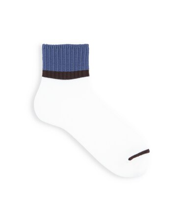 【Tabio MEN】メランジカラーブロックショートソックス(27.0～29.0cm)
