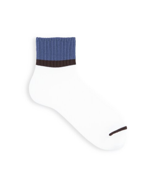 【Tabio MEN】メランジカラーブロックショートソックス(27.0～29.0cm)