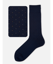 【Tabio MEN】綿麻ピンドットレギュラーソックス