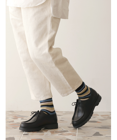 メッシュマルチボーダーショートソックス