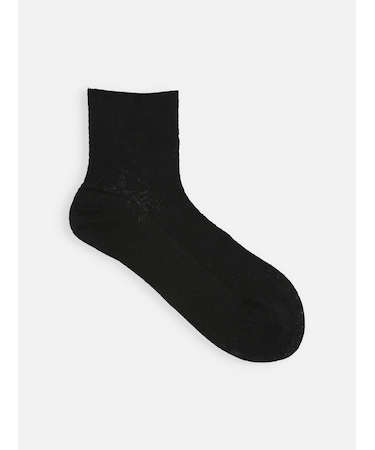 【最上級リネン】1×1リブショートソックス