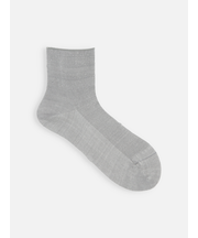 【最上級リネン】1×1リブショートソックス