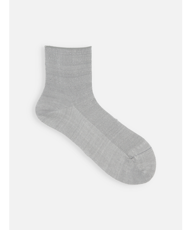 【最上級リネン】1×1リブショートソックス