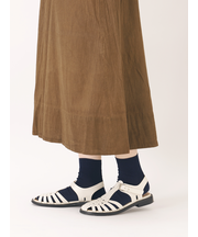 【最上級リネン】1×1リブショートソックス