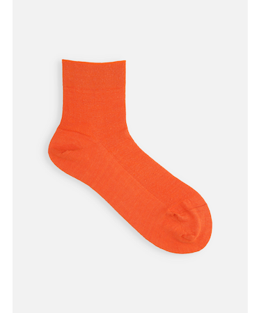 【最上級リネン】1×1リブショートソックス