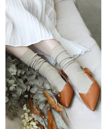 【最上級リネン】1×1リブソックス