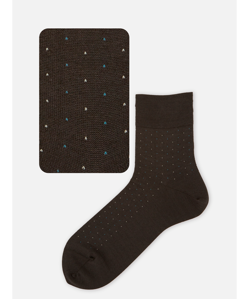 【Tabio MEN】綿麻ピンドットショートソックス