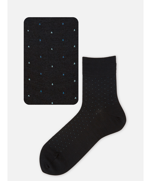 【Tabio MEN】綿麻ピンドットショートソックス