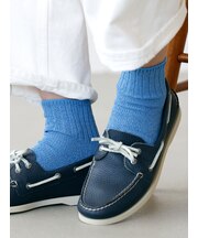 【Tabio MEN】ドライなタッチが心地いい和紙ブークレリブベタショートソックス