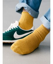 【Tabio MEN】ドライなタッチが心地いい和紙ブークレリブベタショートソックス