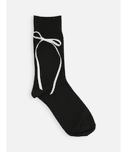 ロングサテンリボンソックス