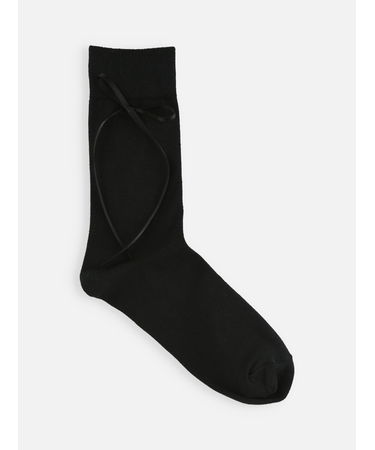 ロングサテンリボンソックス