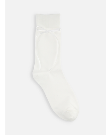 ロングサテンリボンソックス