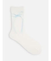 ロングサテンリボンソックス