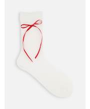 ロングサテンリボンソックス