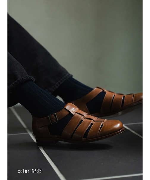 【Tabio MEN】綿麻リブレギュラーソックス