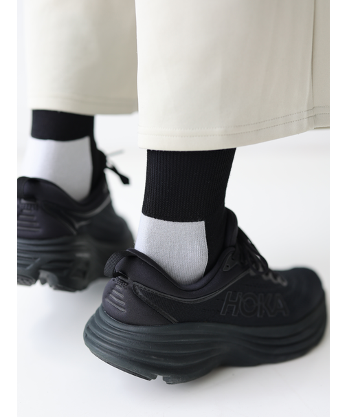 【Tabio MEN】ヒールパネルクルーソックス