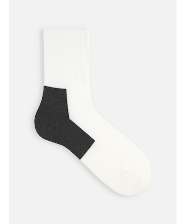 【Tabio MEN】ヒールパネルクルーソックス