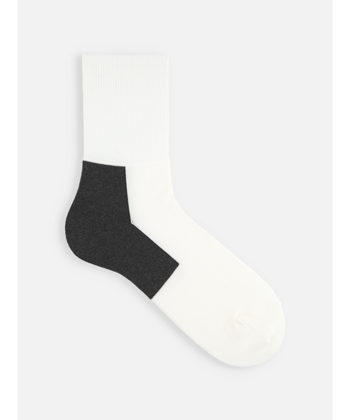 【Tabio MEN】ヒールパネルクルーソックス