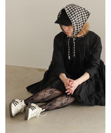 ラッセルレーシーフラワータイツ