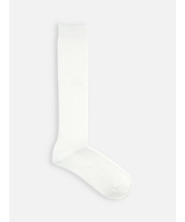 ジュニアサイズ 表糸綿100で毛玉が出来にくい：リブハイソックス23～25cm【カスタム刺繍対応】