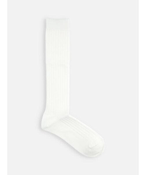 ジュニアサイズ 表糸綿100で毛玉が出来にくい：リブハイソックス23～25cm【カスタム刺繍対応】