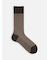 【Tabio MEN】綿麻JQストライプレギュラーソックス