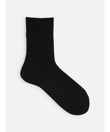 【Tabio MEN】ワッフルゴム長ショート丈ソックス