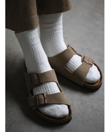 【Tabio MEN】ワッフルゴム長ショート丈ソックス