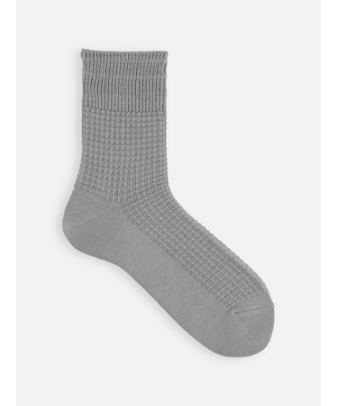 【Tabio MEN】ワッフルゴム長ショート丈ソックス