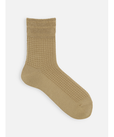 【Tabio MEN】ワッフルゴム長ショート丈ソックス