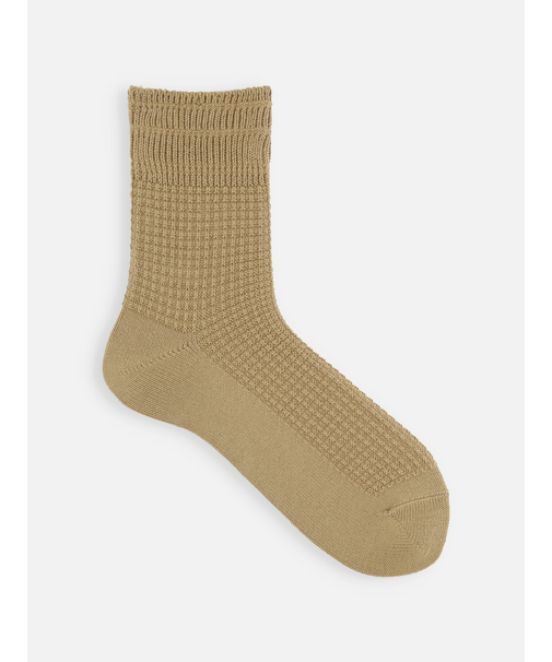 【Tabio MEN】ワッフルゴム長ショート丈ソックス