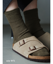 【Tabio MEN】ワッフルゴム長ショート丈ソックス