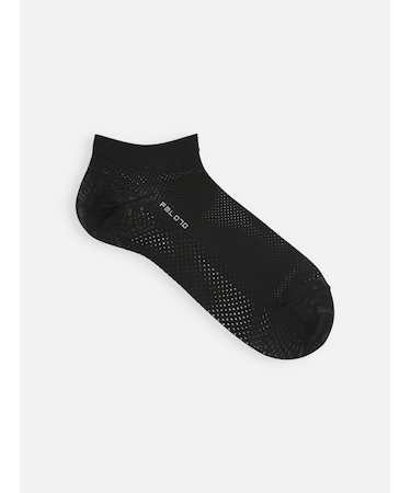 【Tabio MEN】軽い・涼しい・吸水・速乾　足裏までメッシュスニーカー丈ソックス