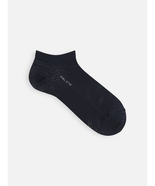 【Tabio MEN】軽い・涼しい・吸水・速乾　足裏までメッシュスニーカー丈ソックス