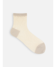 チュールダマスク柄ショートソックス