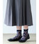 チュールダマスク柄ショートソックス