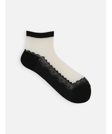 レースカバー風ショートソックス