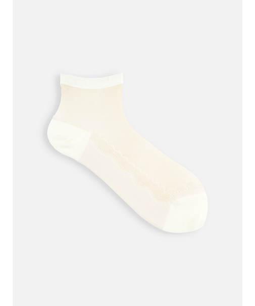 レースカバー風ショートソックス