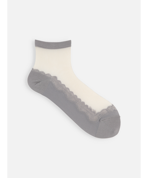 レースカバー風ショートソックス