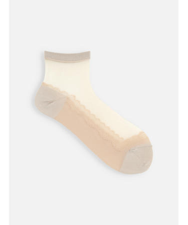 レースカバー風ショートソックス