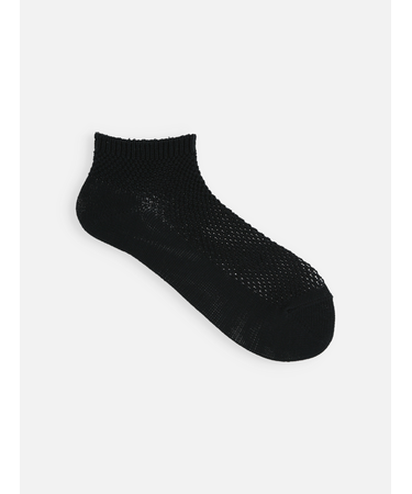 総メッシュちょい長ショートソックス