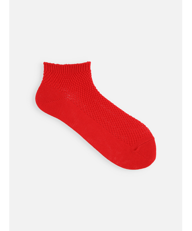 総メッシュちょい長ショートソックス