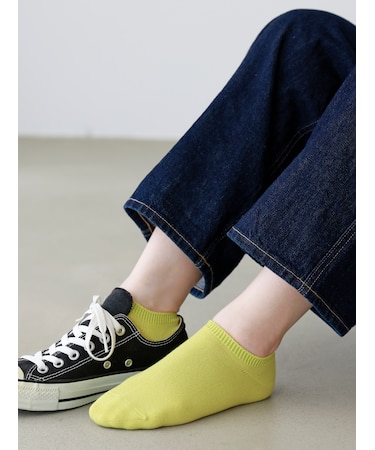 無地スニーカー丈ソックス